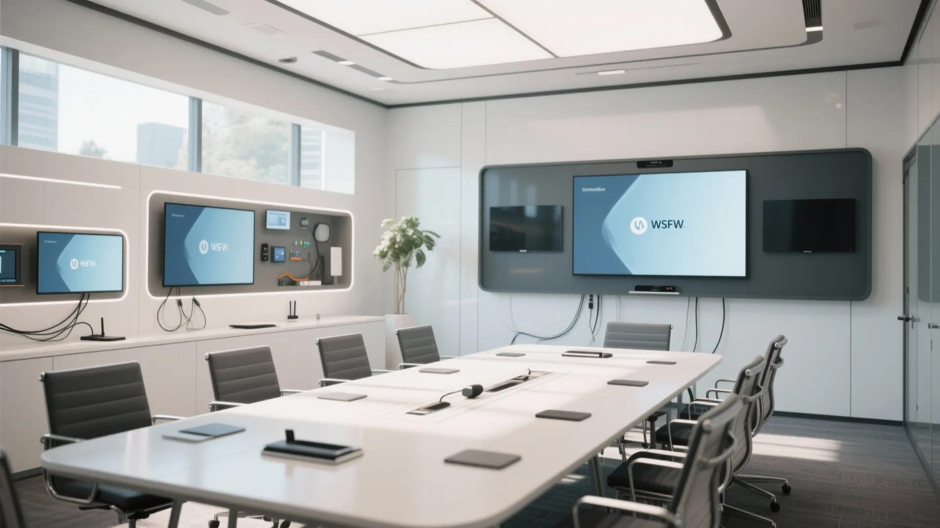 10. Tech-Integrated Meeting Rooms