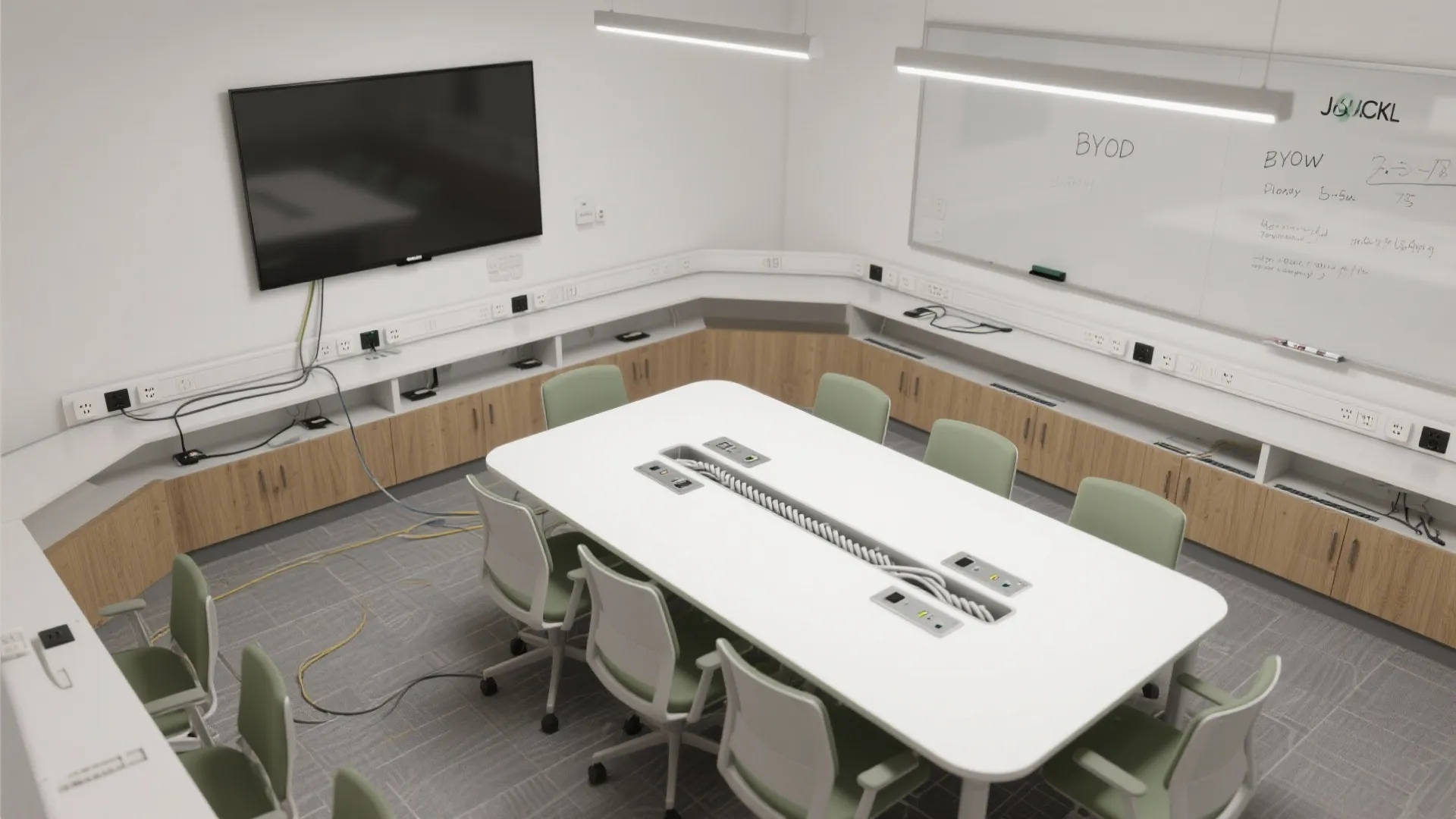 Tech-friendly walls and power you can reach