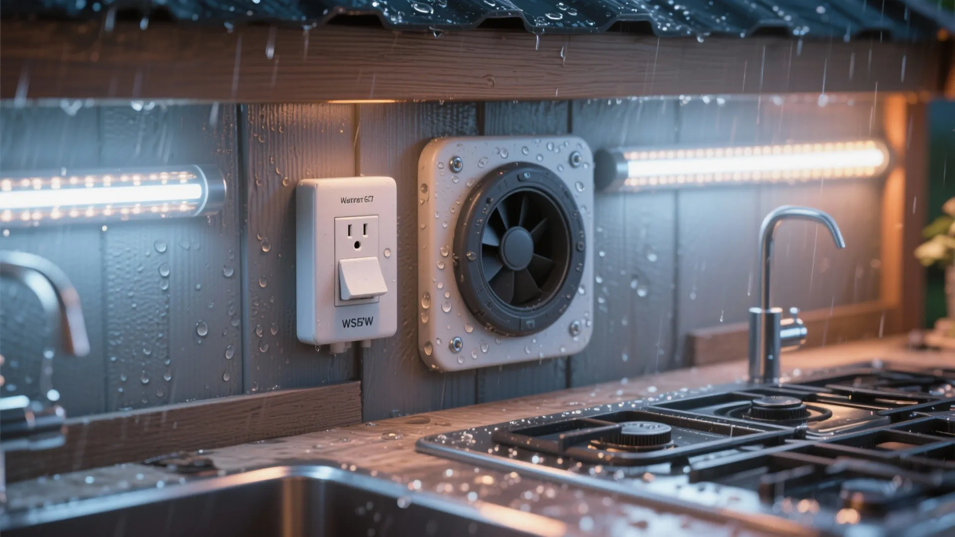 5. Weatherproof tech-forward shed