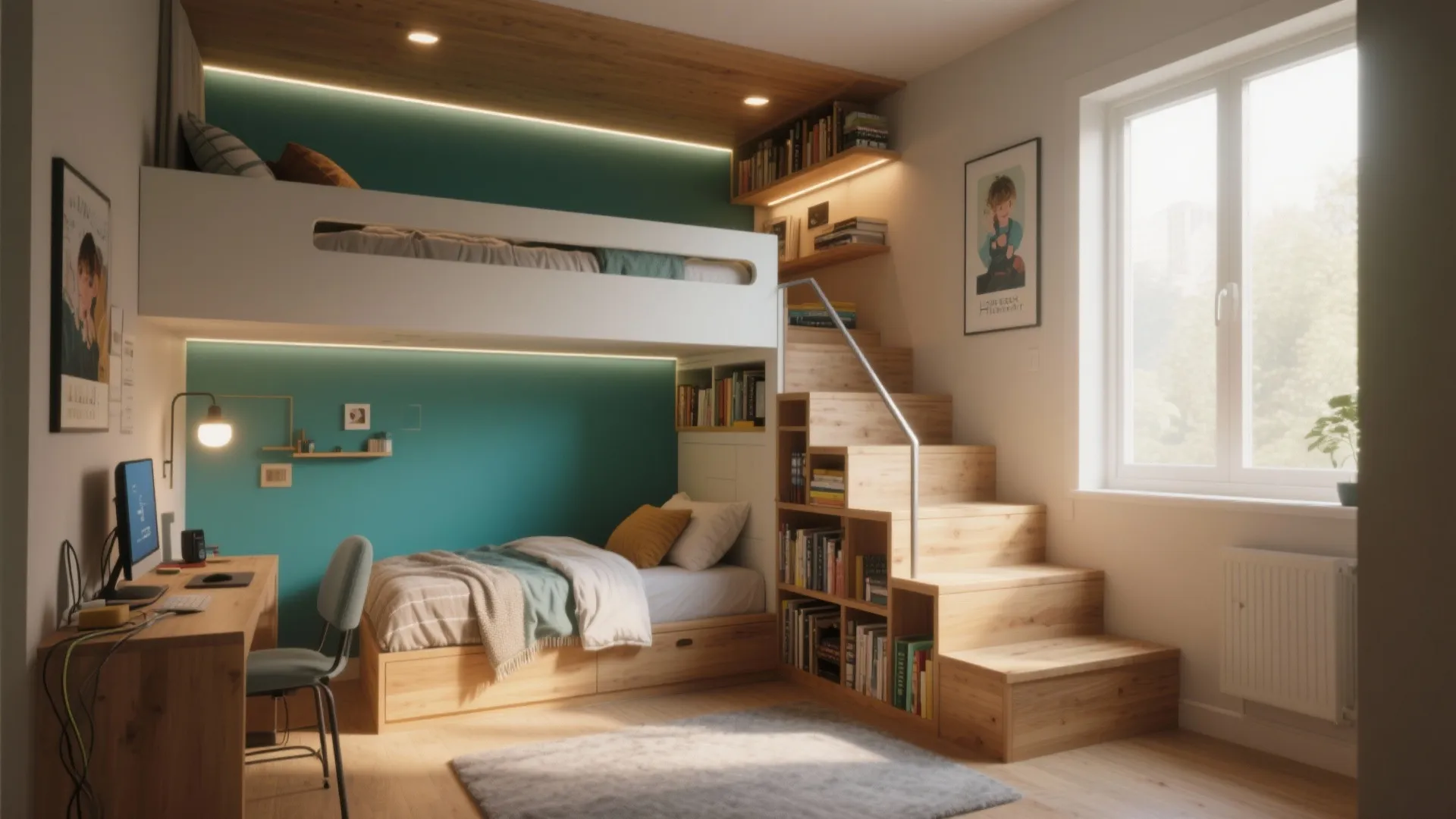 Small Teenage Bedroom Ideas — 5 Decorating Tips: Practical, teen-friendly decorating ideas for small bedrooms that save space and look great