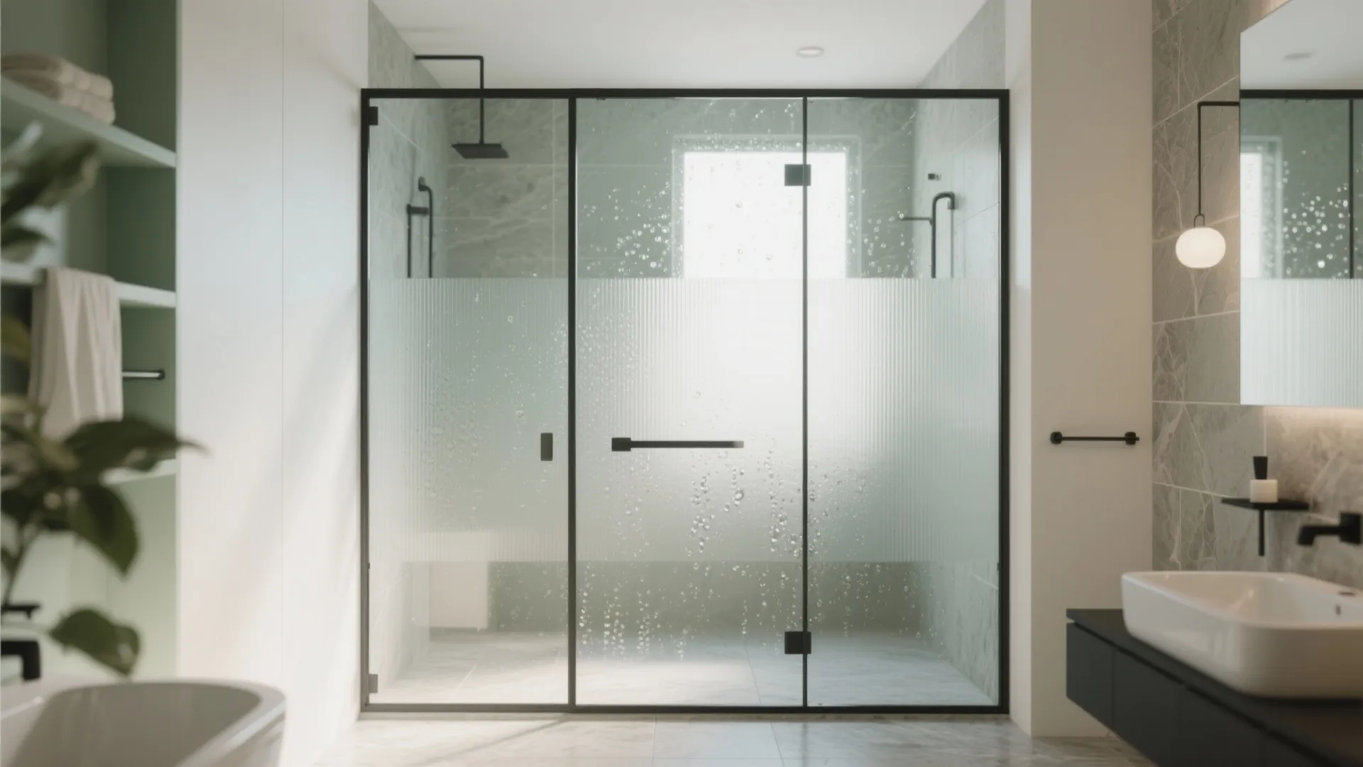 Hydrophobic Tempered Glass Door