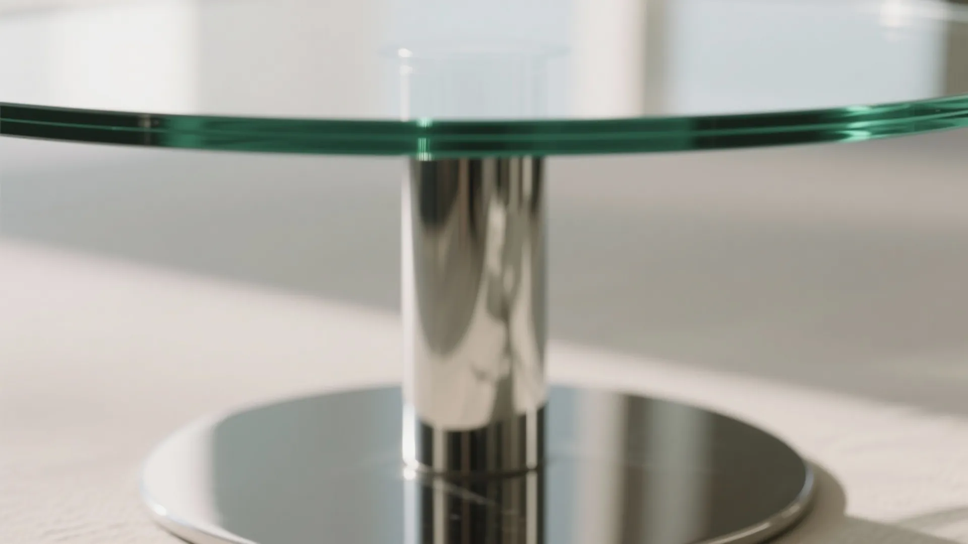 Glass-top rounds to bounce light