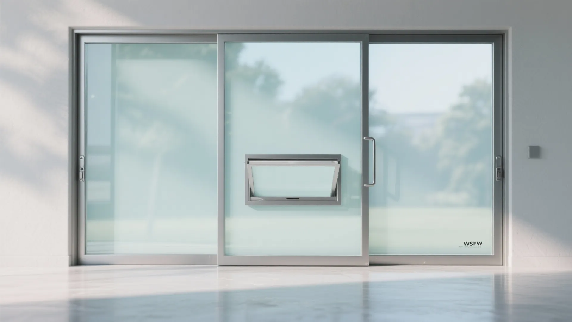 3. Replace One Panel with a Tempered Glass Panel and Integrated Flap