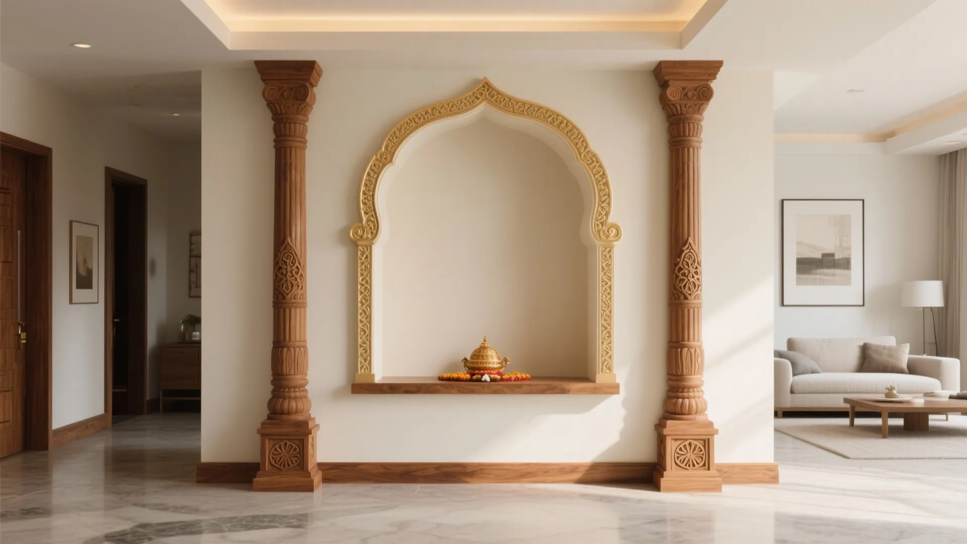 Temple Pillars and Arch Frames