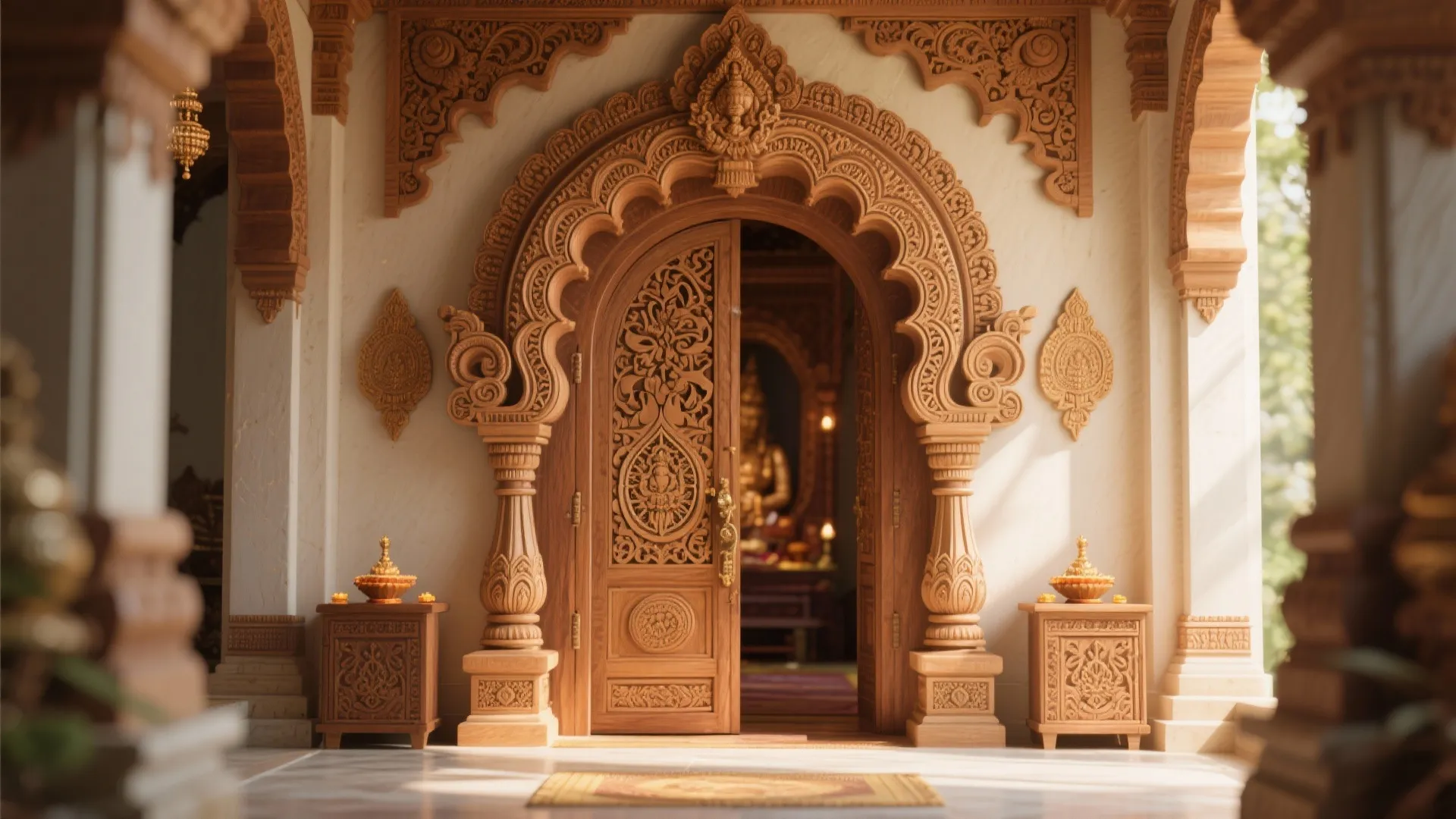 Temple-Style Arch Doors