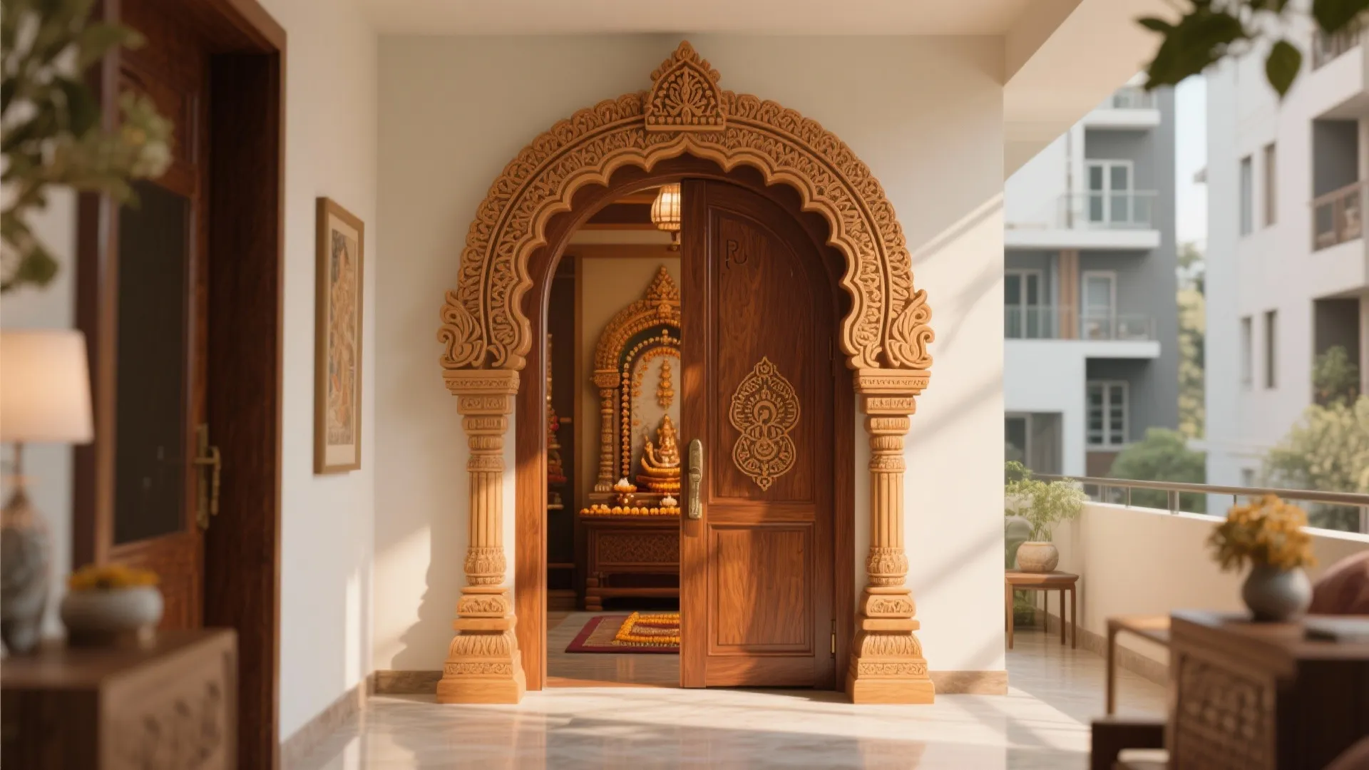 Temple Style Arched Doors