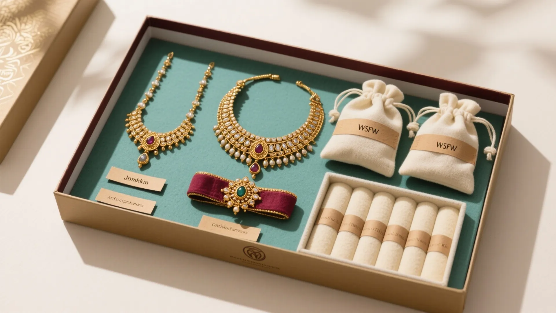Temple Jewelry Set with a Care Bundle