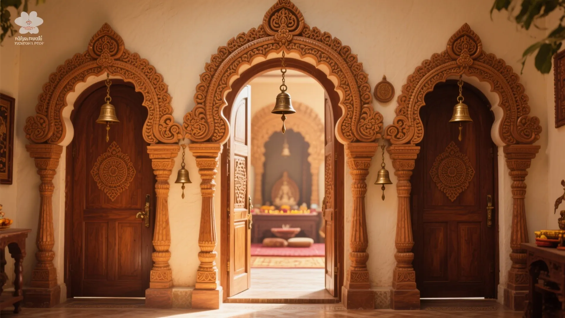 Temple-Style Ornamental Doors