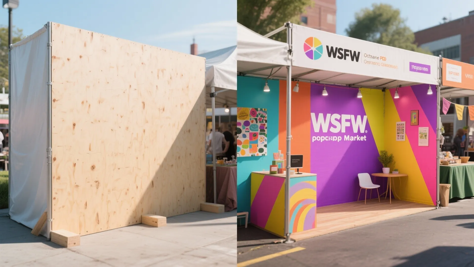 3. Temporary Accent Walls and Event Decor