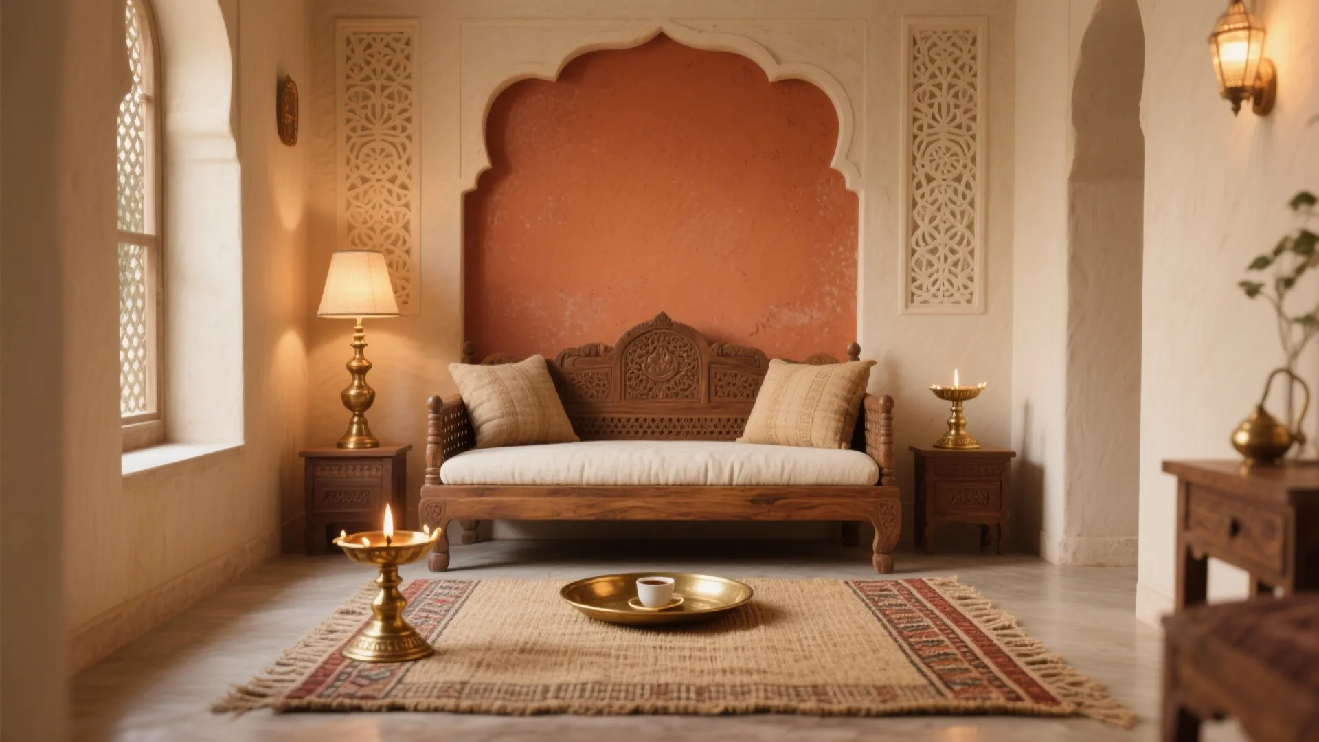 Warm Earthy Neutrals with Terracotta