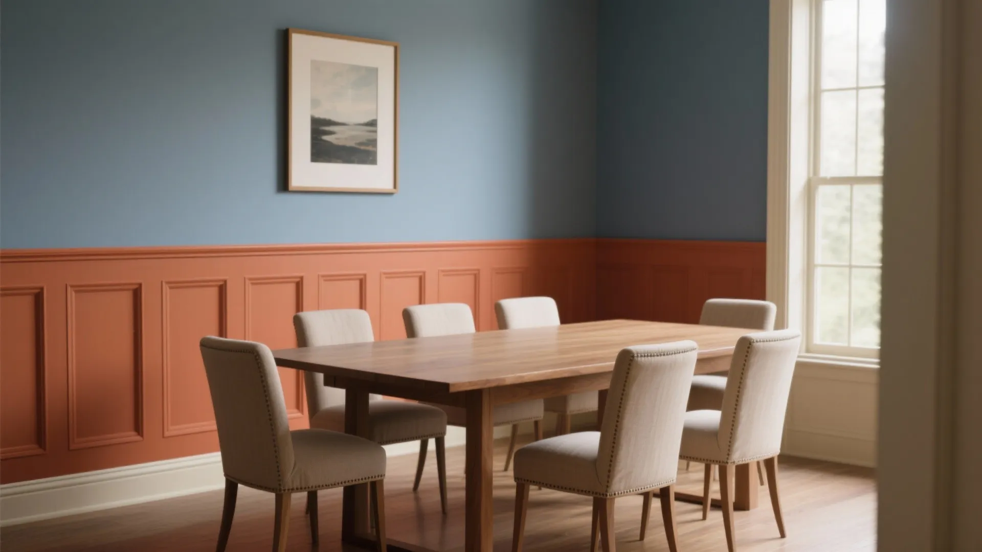 Terracotta + Blue-Gray: Muted Complementaries