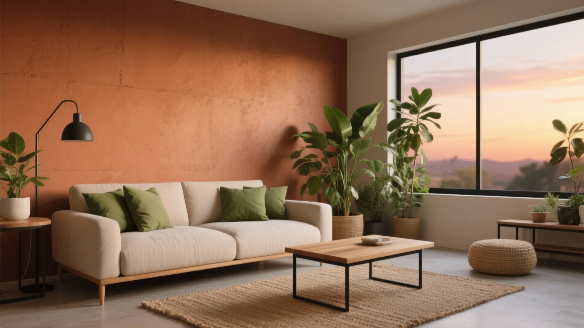 Earthy Terracotta & Olive Accents