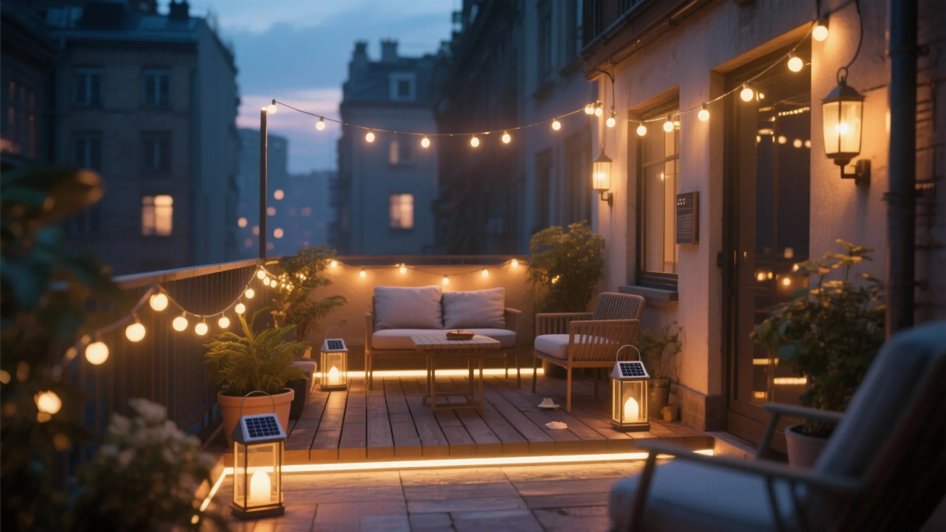 4. Cozy lighting layers