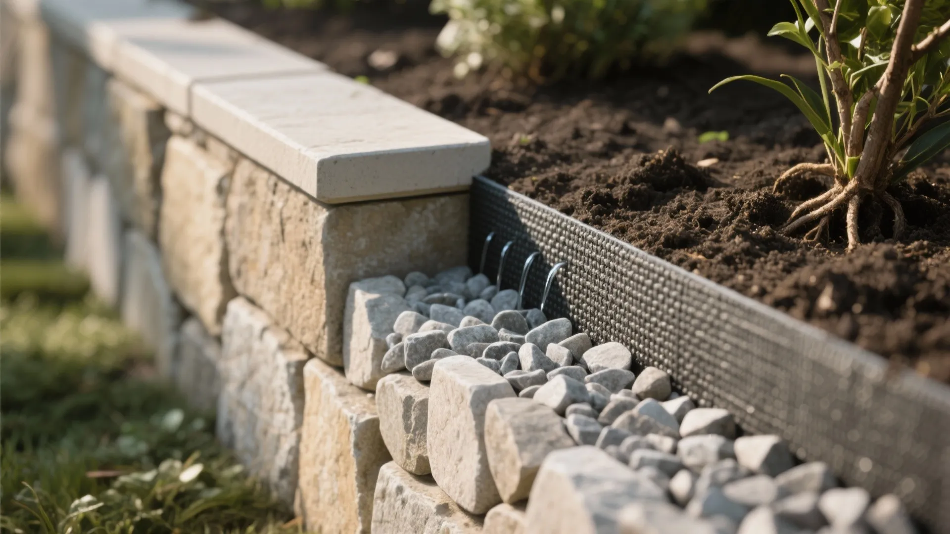 Terraced Micro-Gardens to Reduce Wall Height