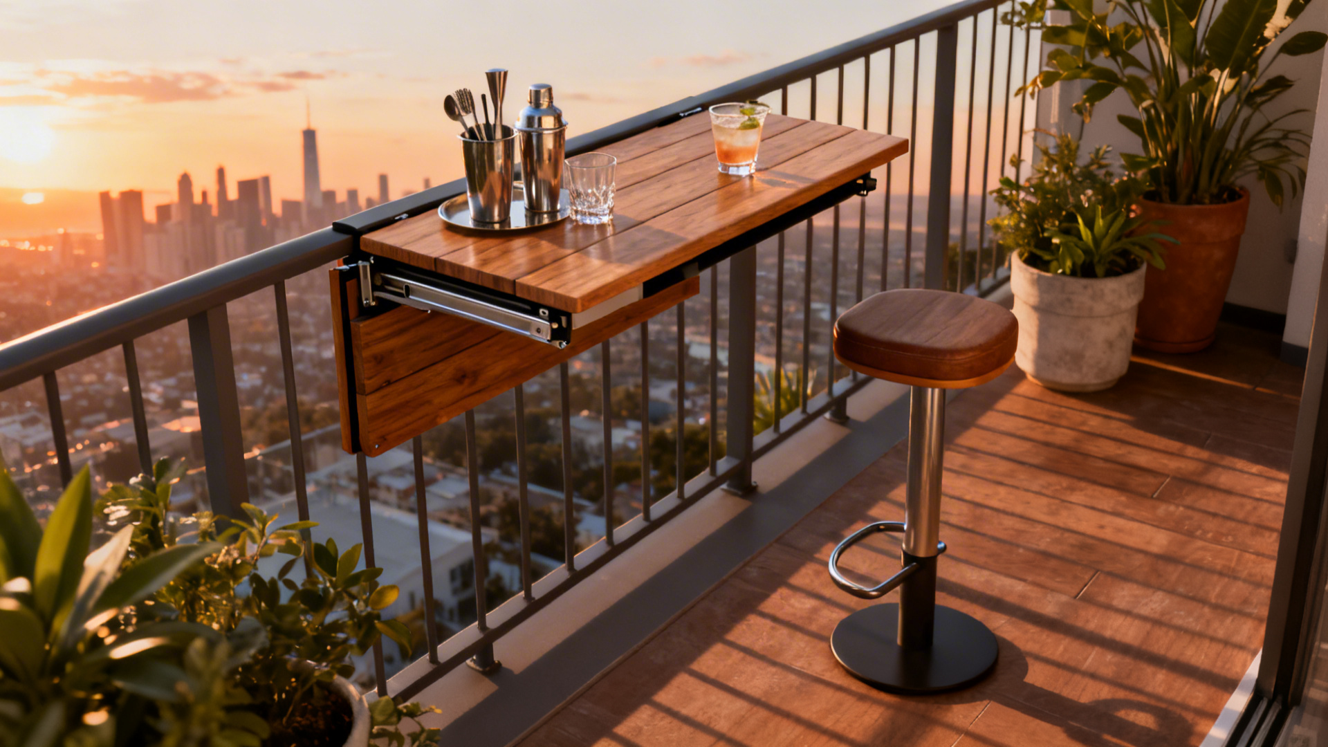 Terrace Mini Bar Living Room Too Small for a Bar? 5 Small Living Room Bar Ideas