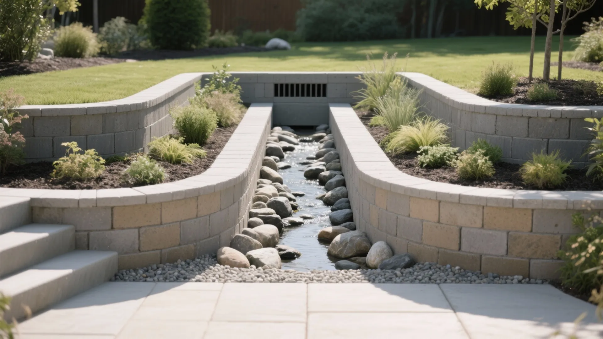 Stepped Terraces + Swales to Split the Load