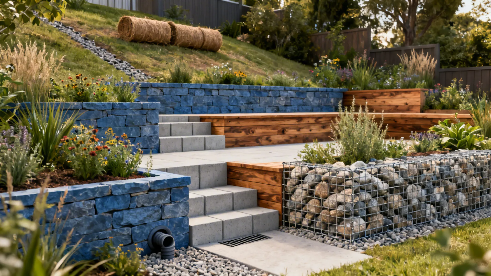 5 Retaining Wall Ideas for Sloped Backyards