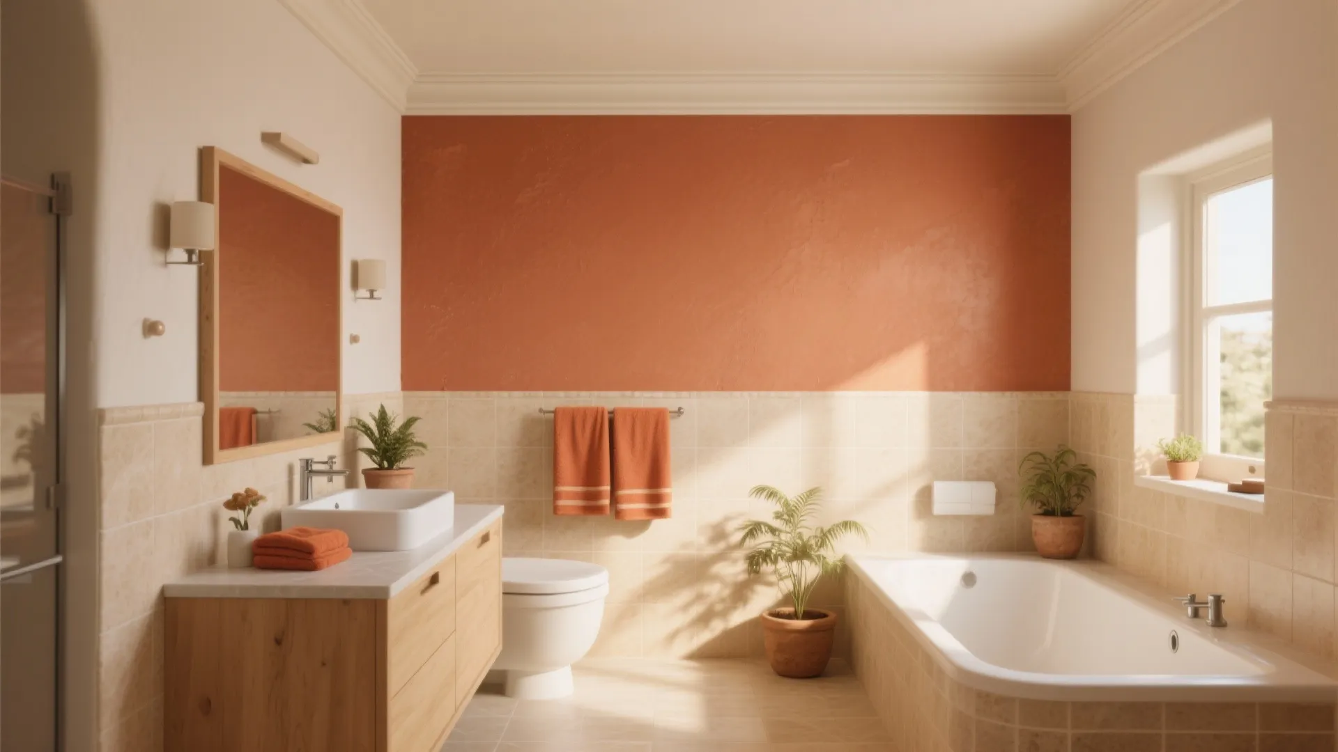1. Warm Terracotta Accent