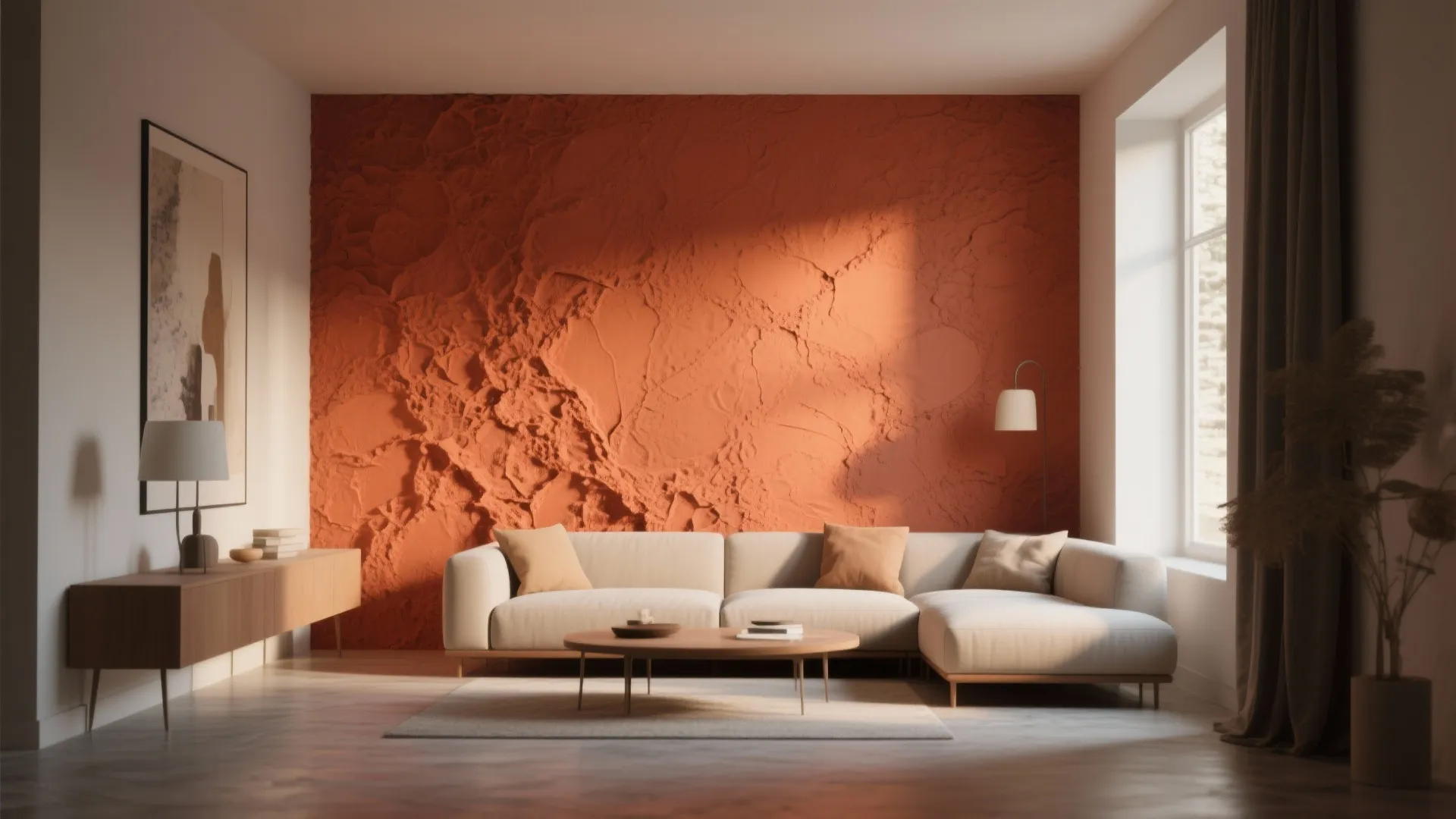 Bold Accent Walls with Textured Paint