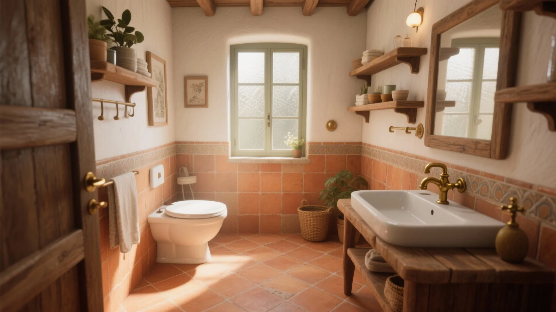 Warm Terracotta for a Natural Feel