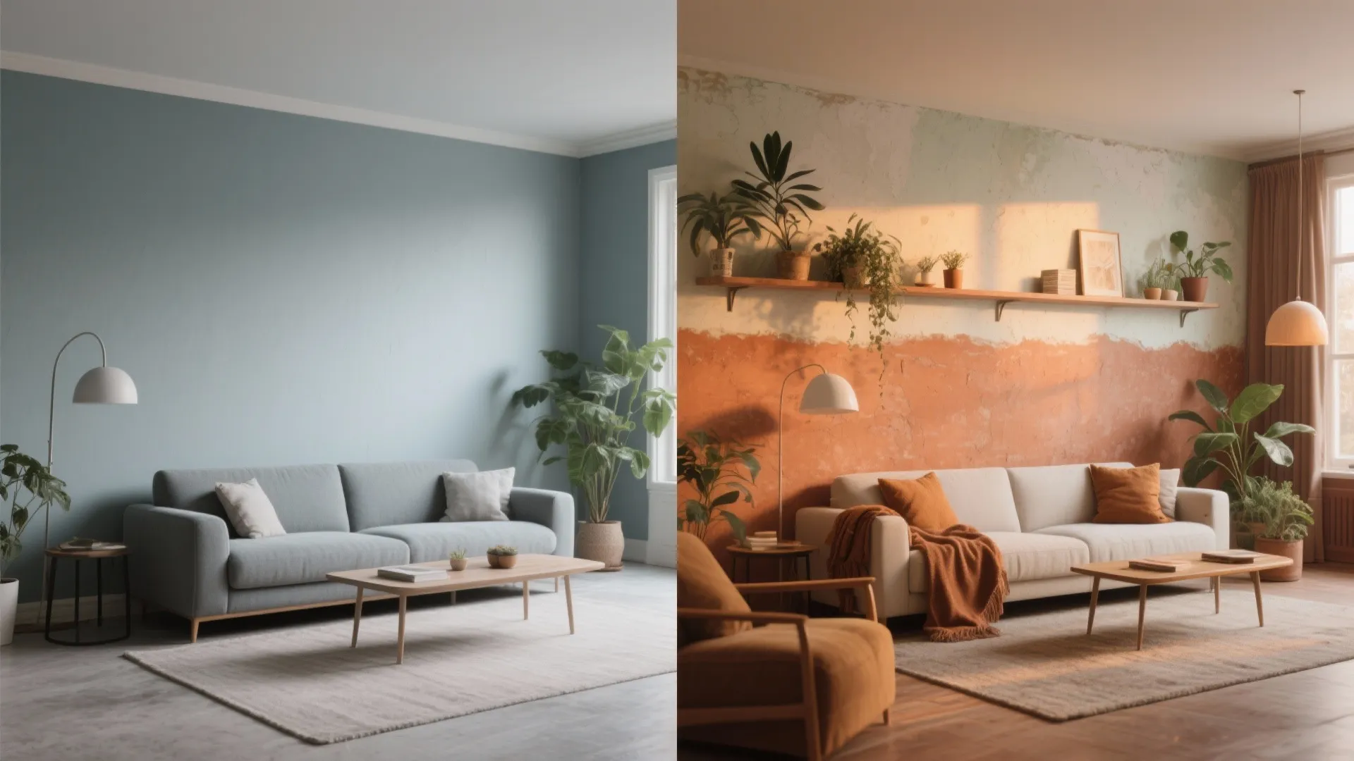 Warm terracotta or clay tiles for a grounded, biophilic vibe