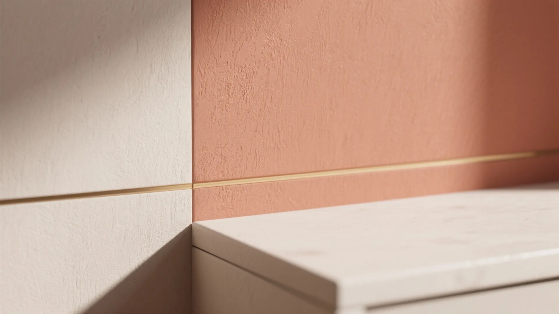 Color-Blocked Accent Wall with Art