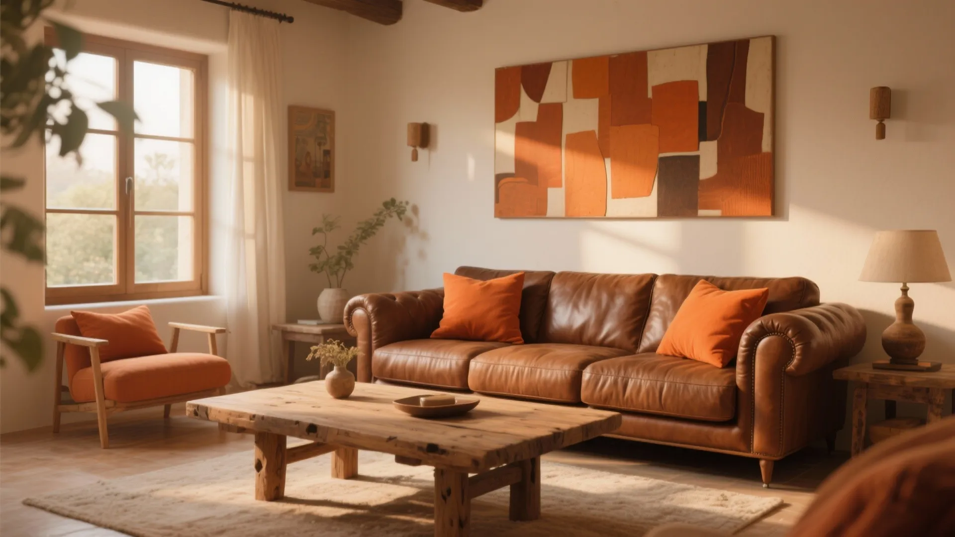 2. Warm Terracotta Accents