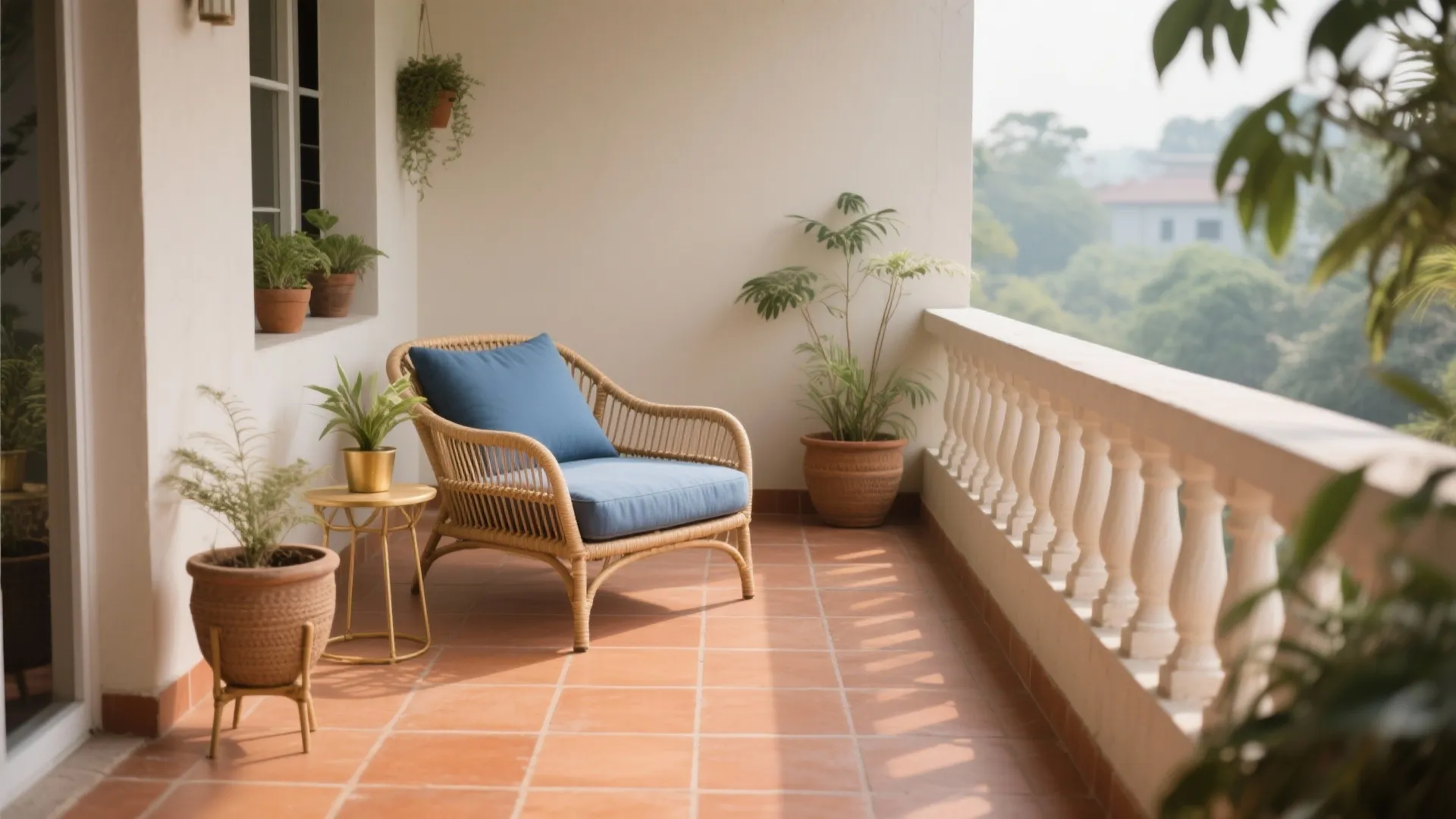 Terracotta and Cane: A Breezy, Low-Maintenance Base