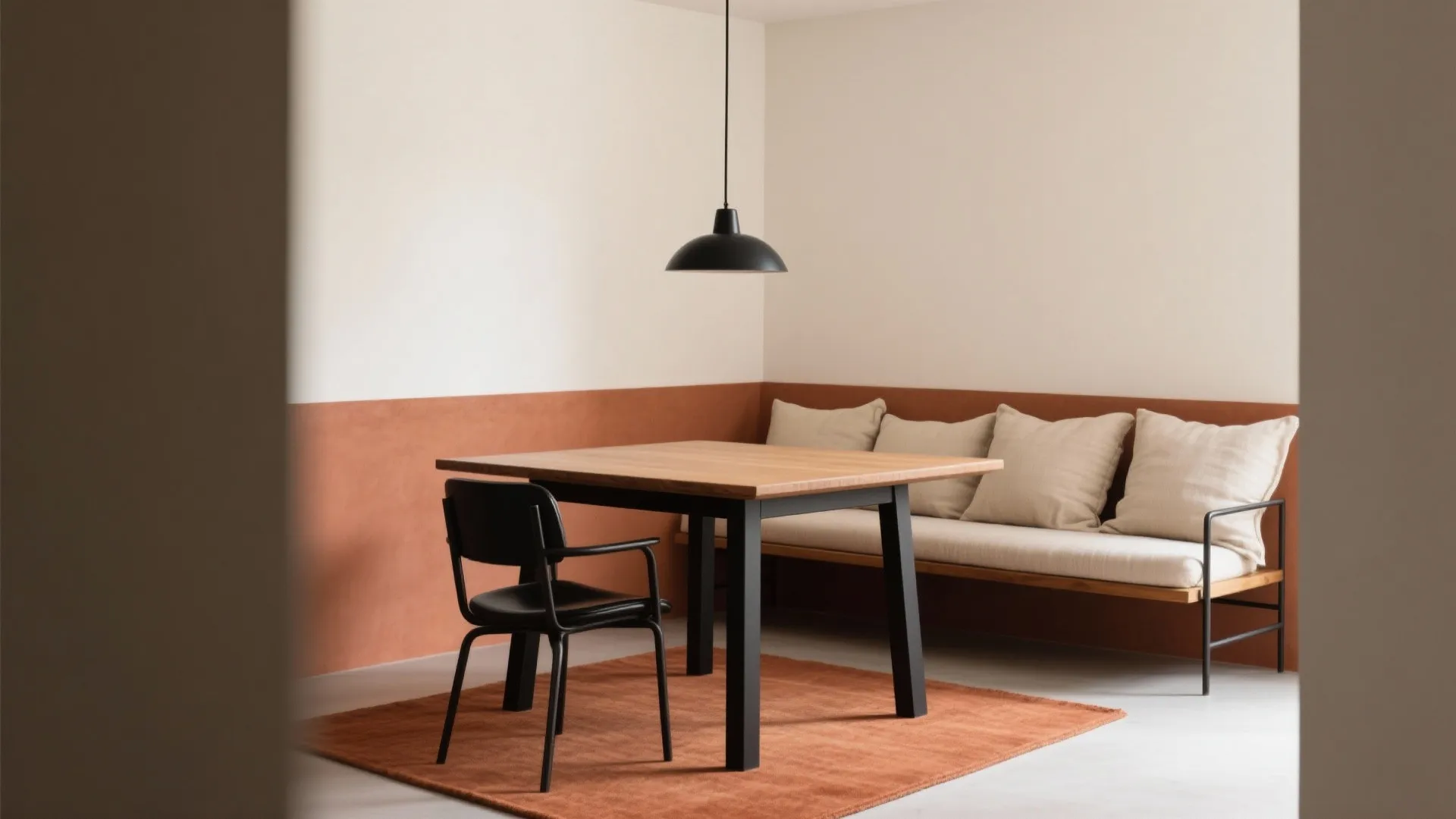 Terracotta + Cream + Black Accents