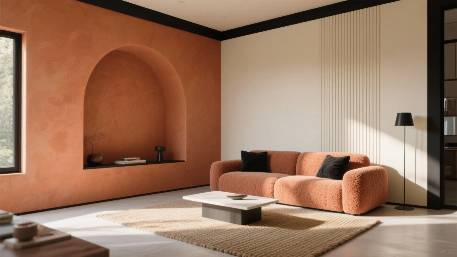 Terracotta, Cream, and Matte Black