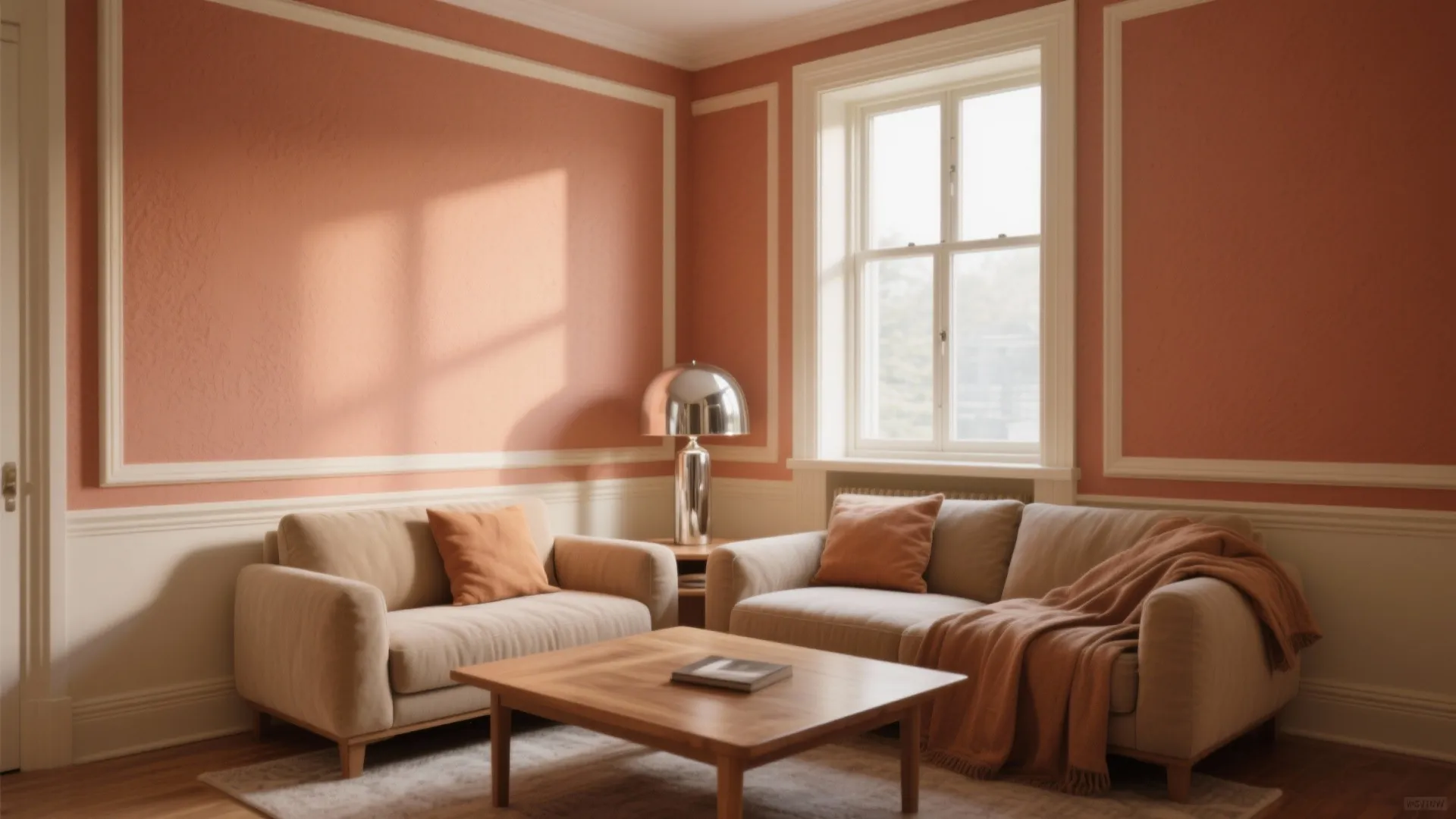 1. Soft Terracotta + Cream Trim