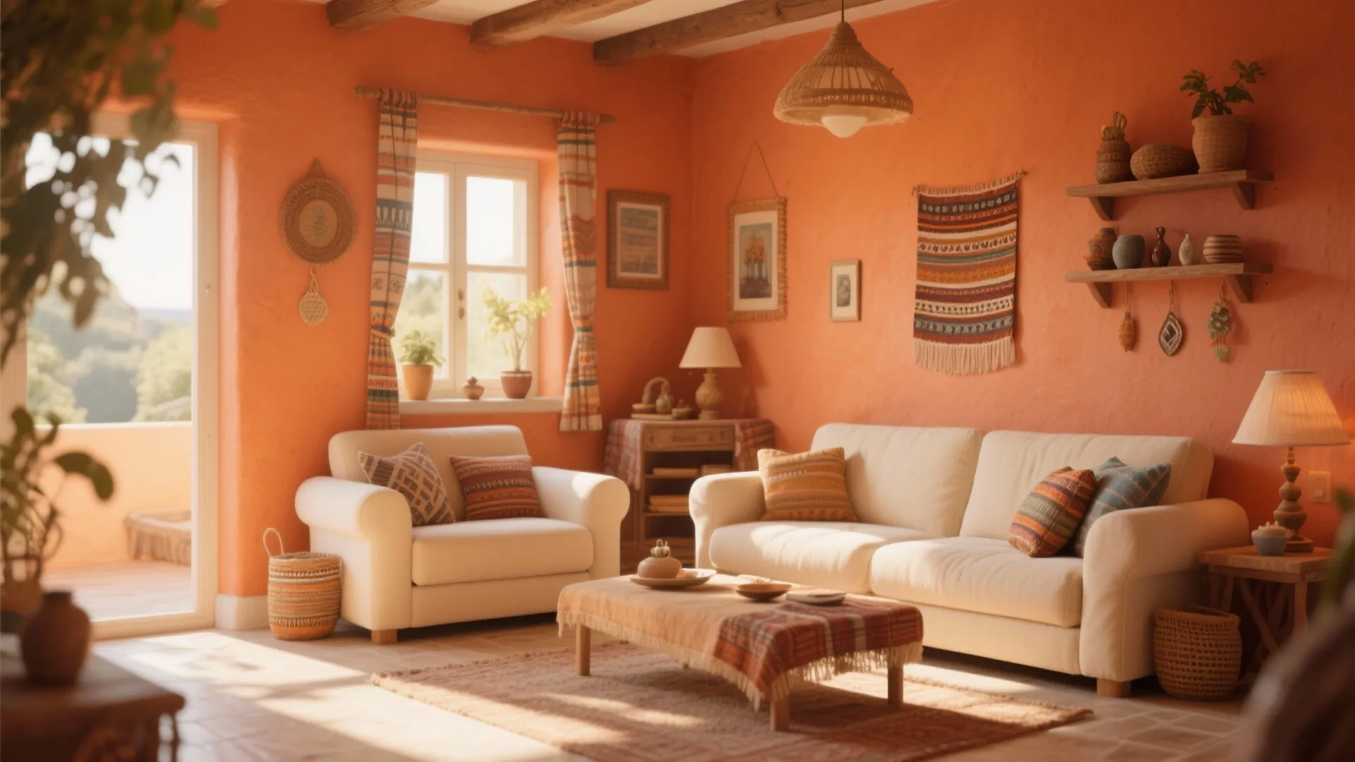 4. Terracotta and Cream Warmth