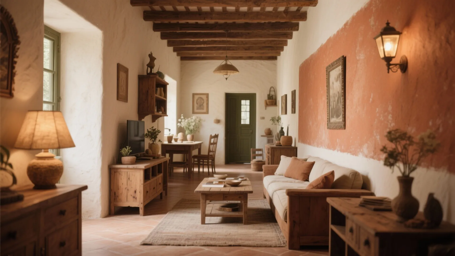 8. Earthy Terracotta and Cream