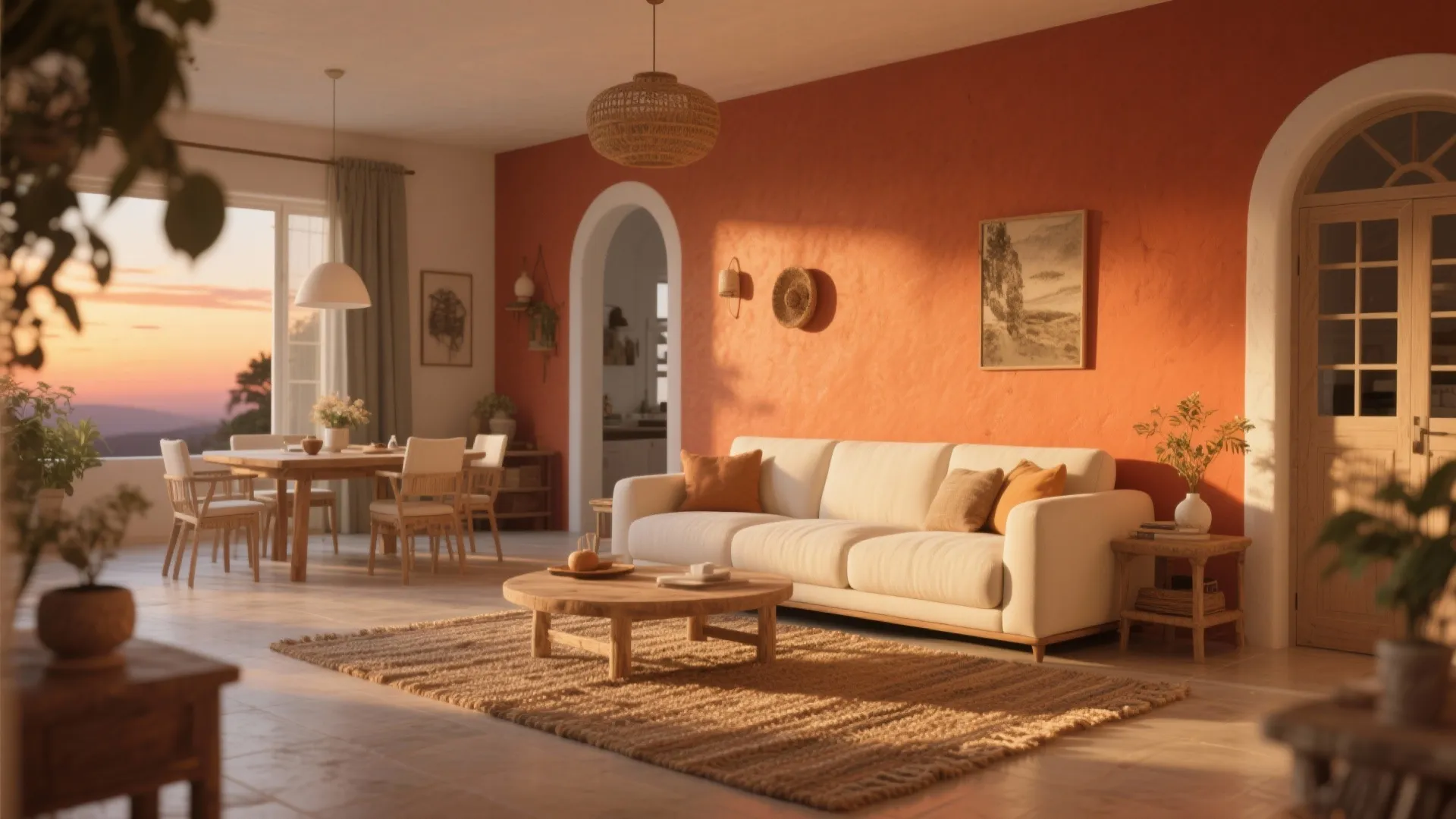 3. Warm Terracotta & Cream Blend