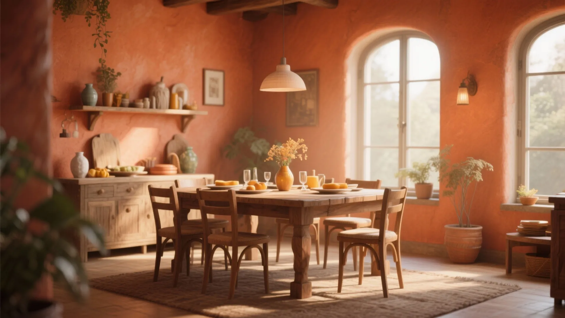 2. Warm Terracotta Glow