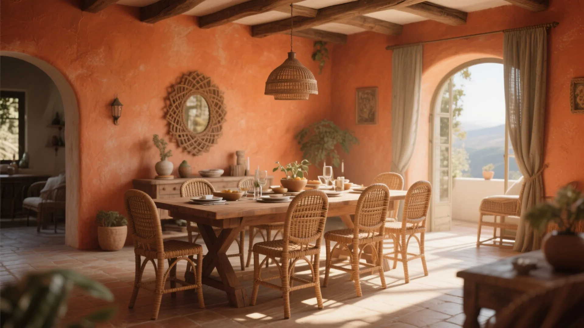 3. Warm Terracotta Glow