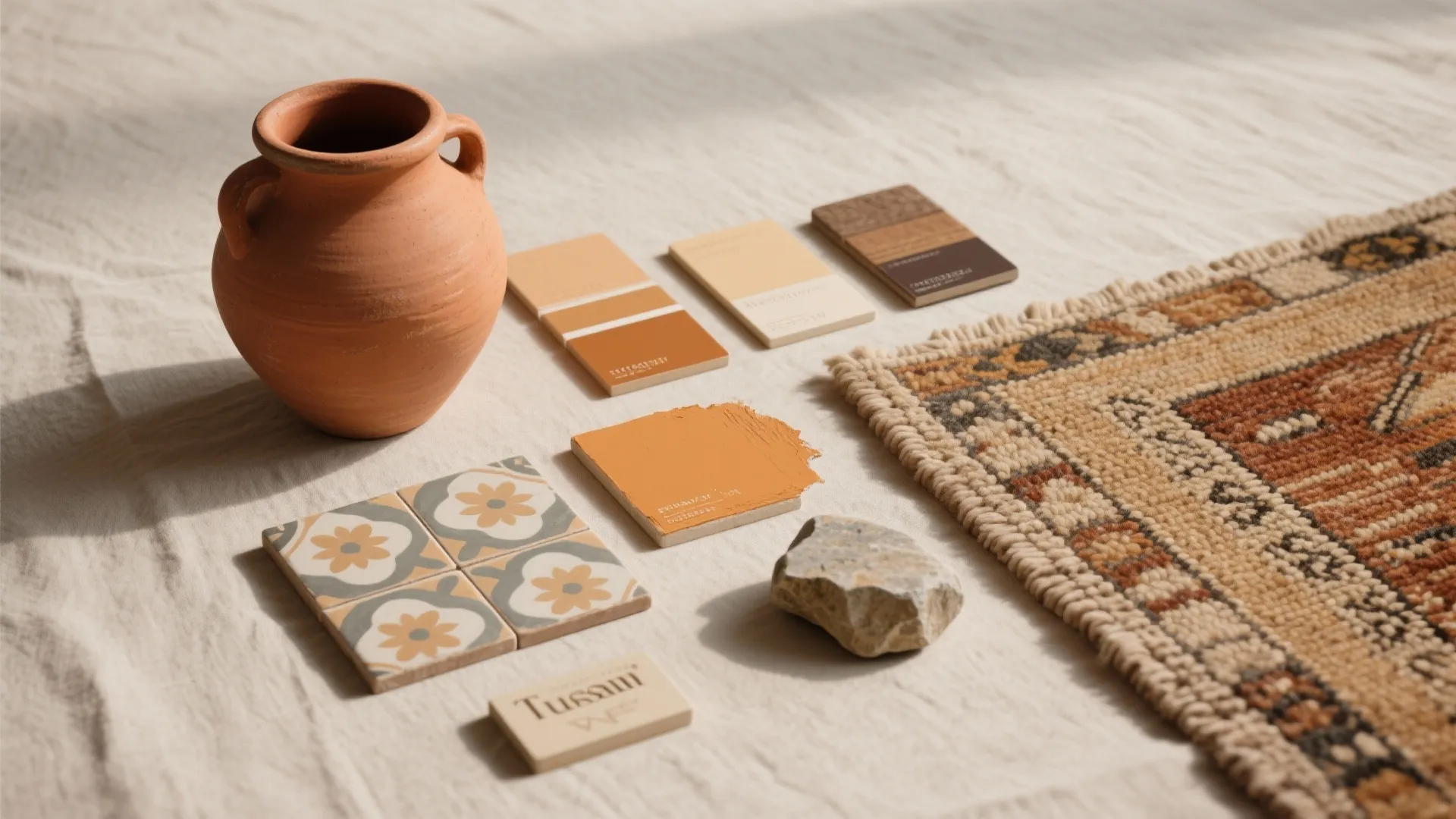 3. Terra cotta and muted tile accents
