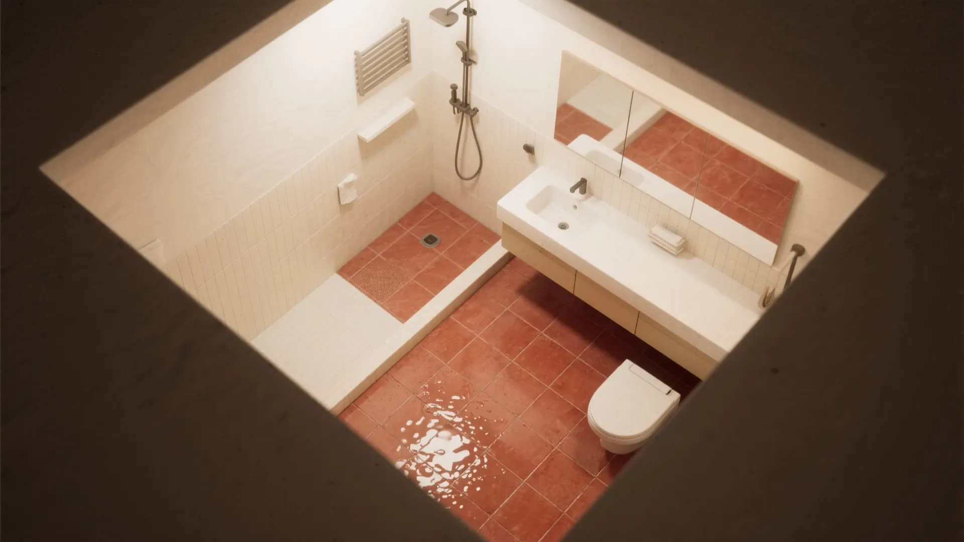 Matte Terracotta Red Floors