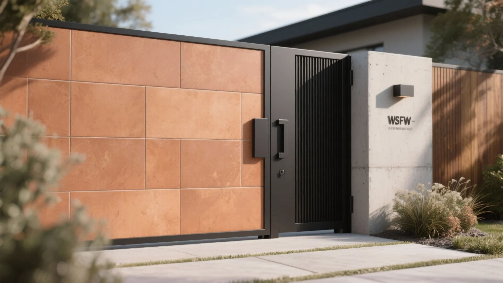 Terracotta Warmth for a Welcoming Gate