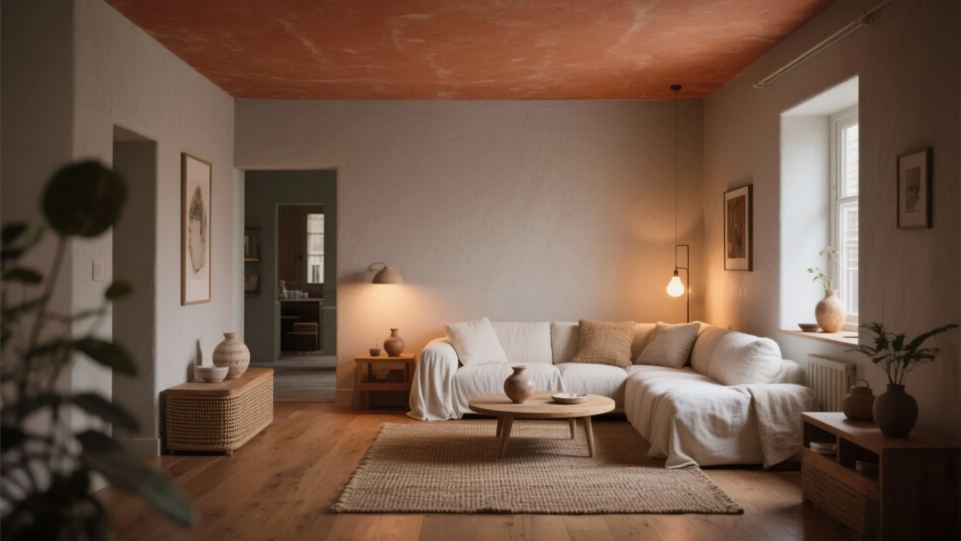 Terracotta or Mushroom Greige for Evening Warmth