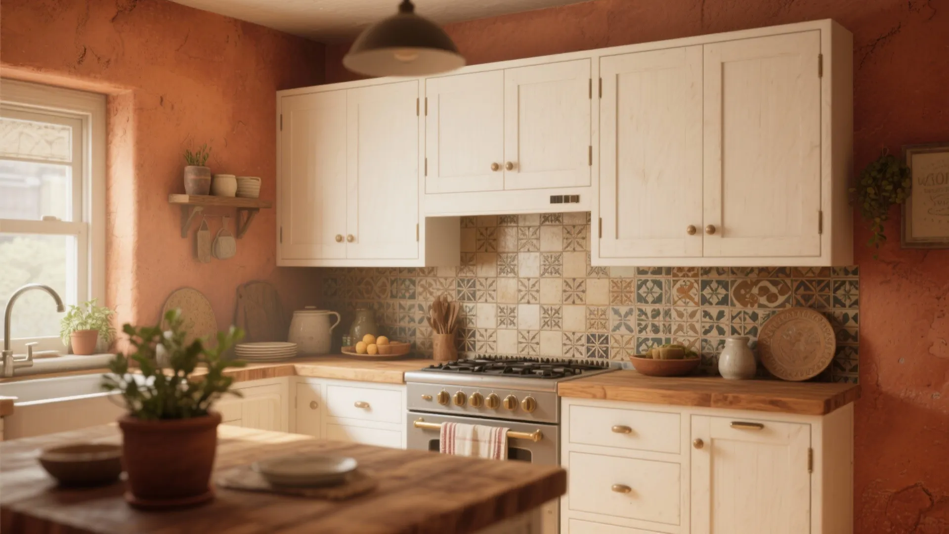 4. Warm Terracotta for Cozy Eclectic Vibes