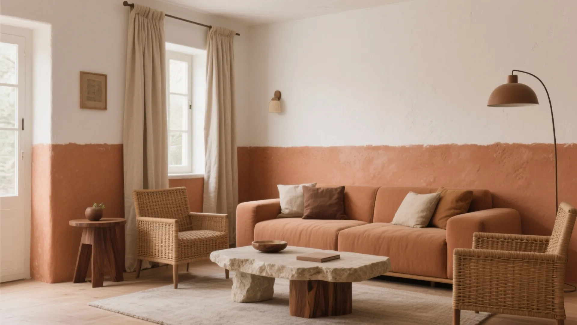 Earthy Terracotta or Clay for Warmth and Personality