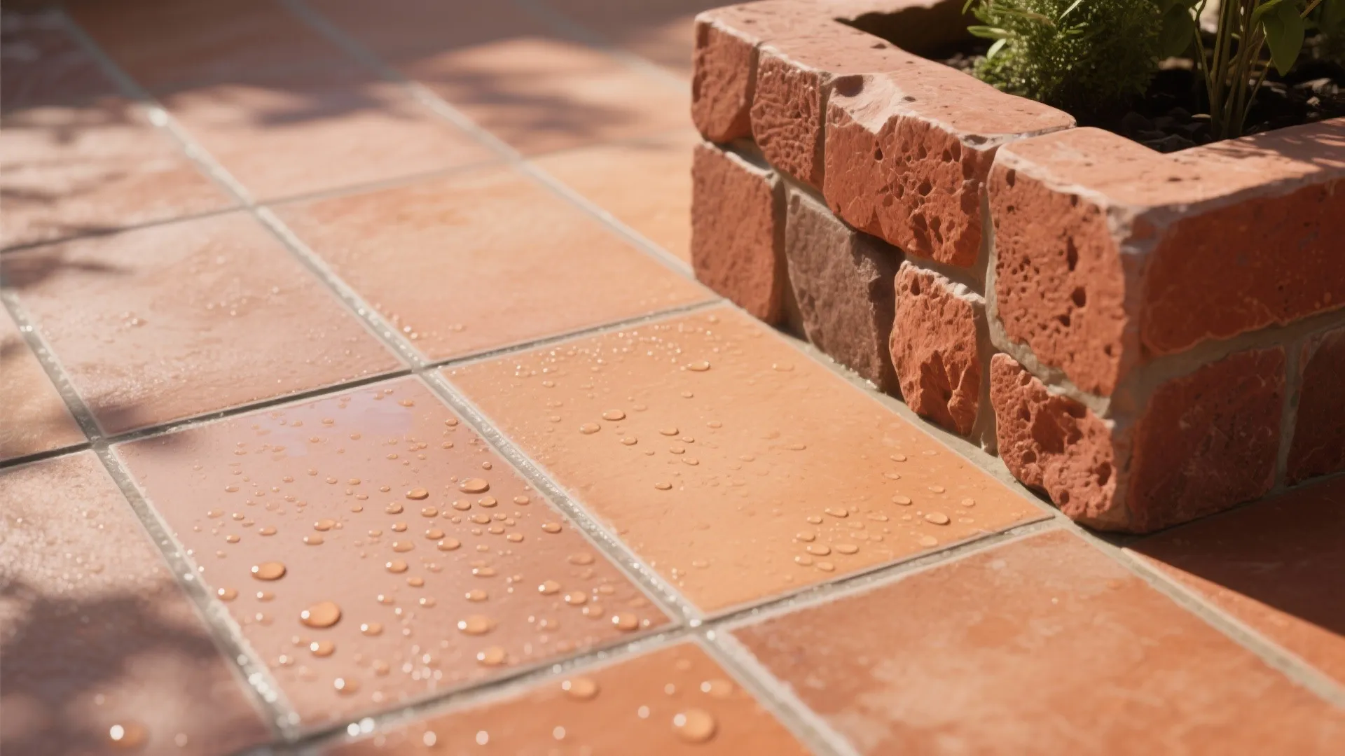 Terracotta, laterite, and textured flooring