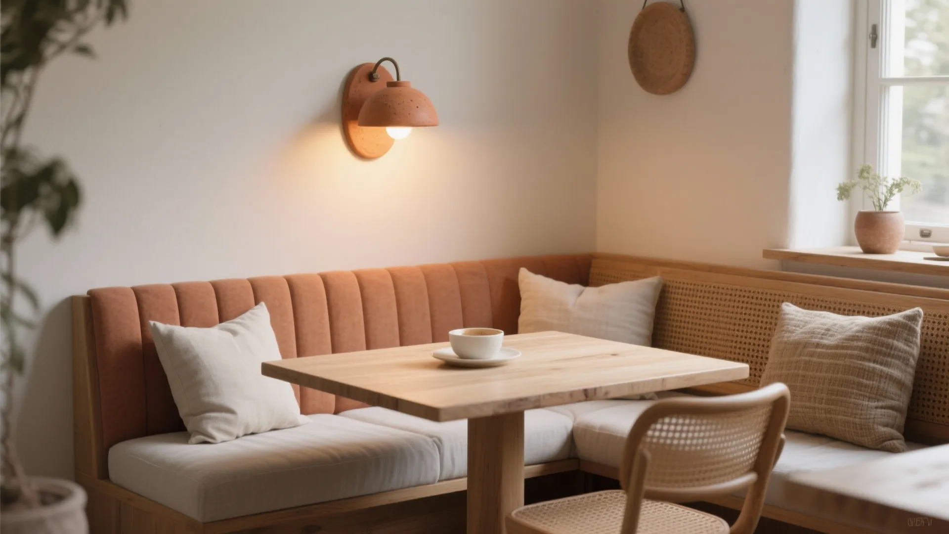 Terracotta Ceramic Sconces for Cozy Dining Nooks