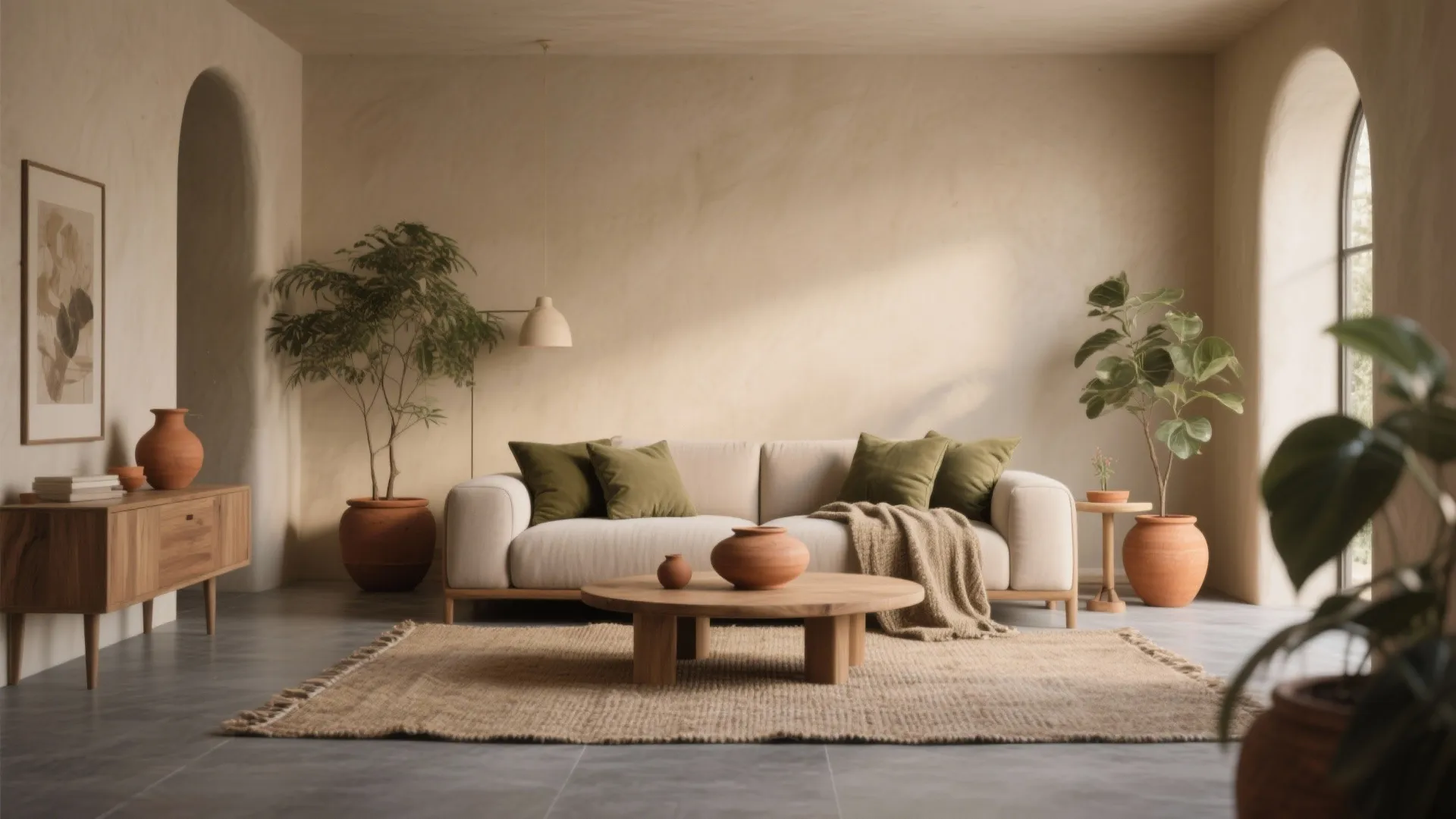 Terracotta + Warm Beige + Olive