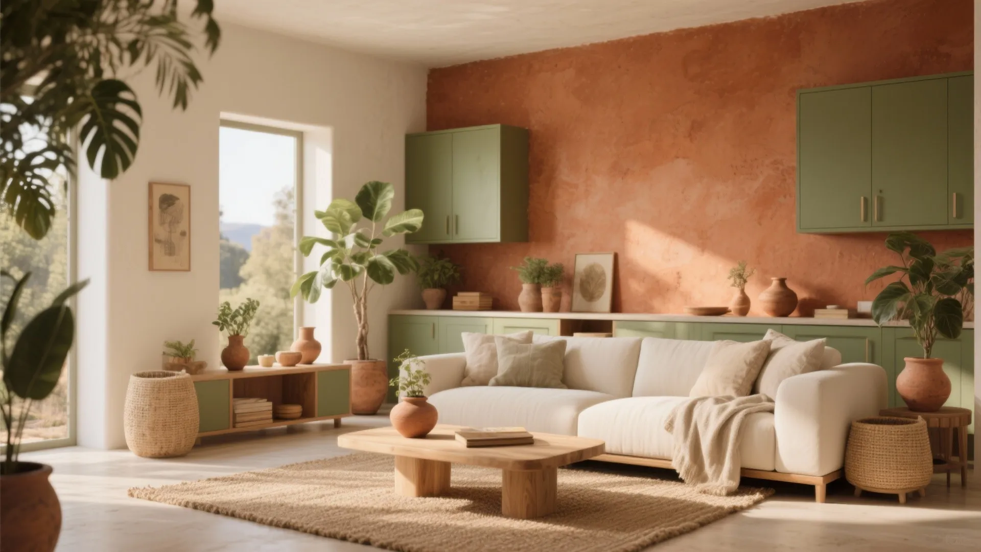 Earthy Terracotta & Olive