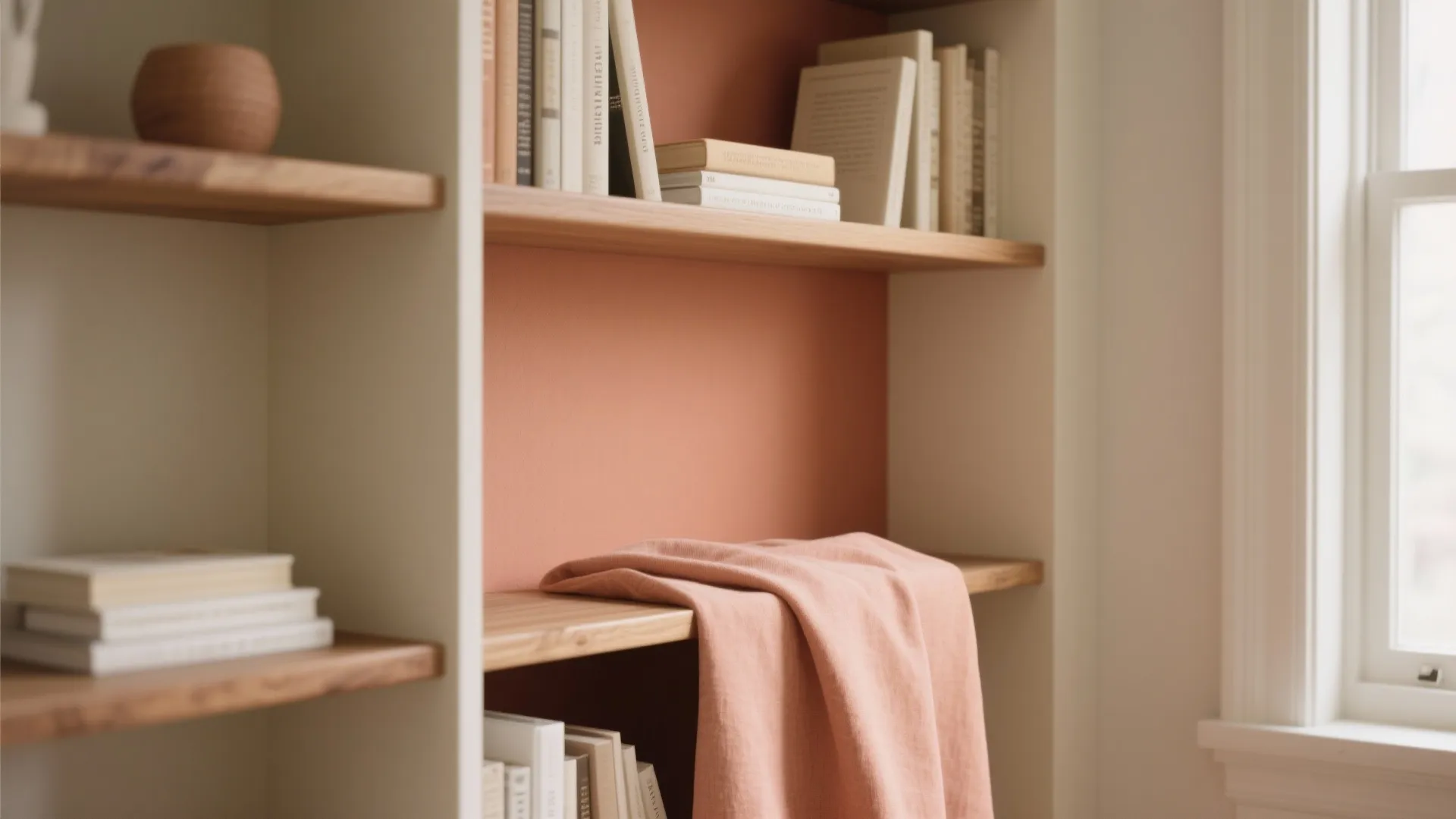 Muted Terracotta or Peach Accents (Used Sparingly)