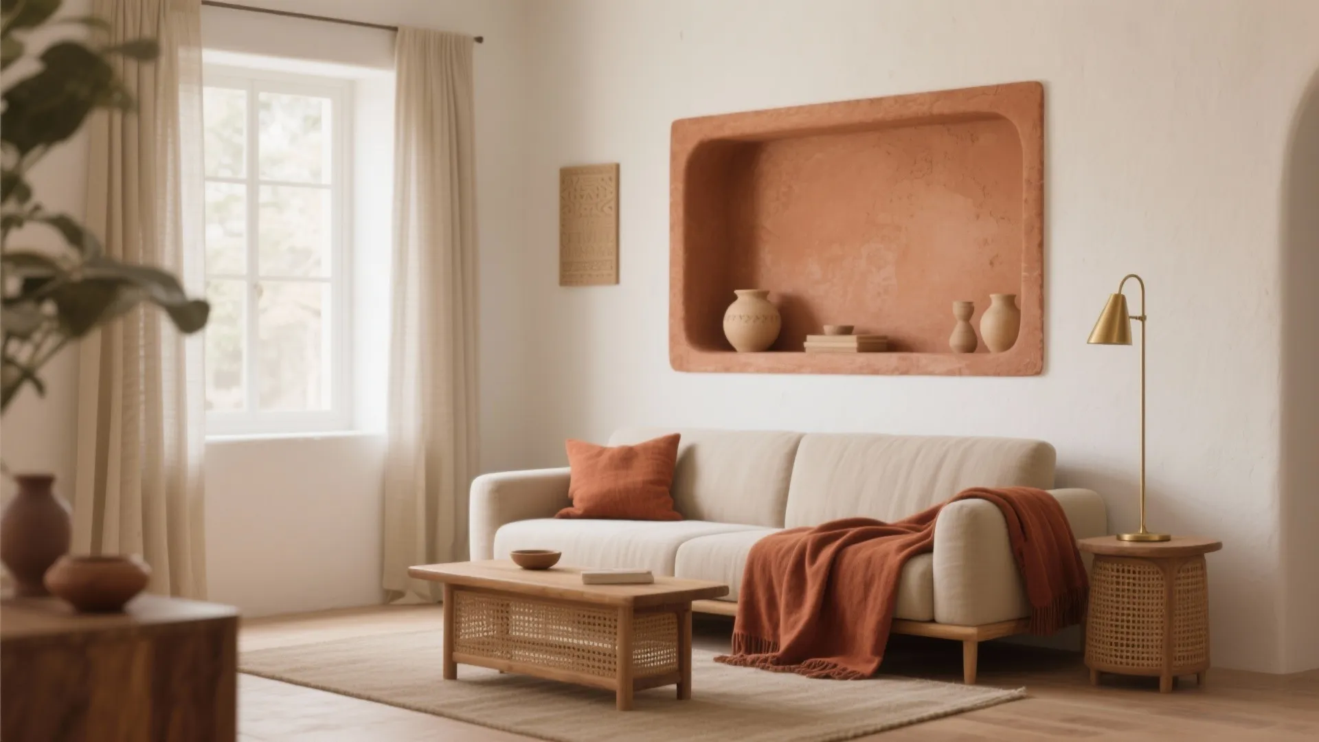 Earthy Neutrals with Terracotta