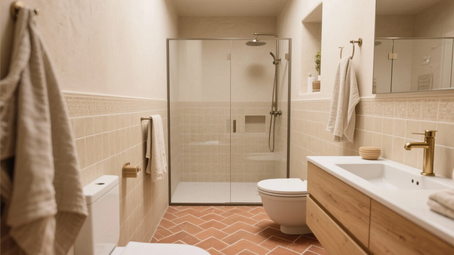 Earthy Terracotta and Warm Stone Tones