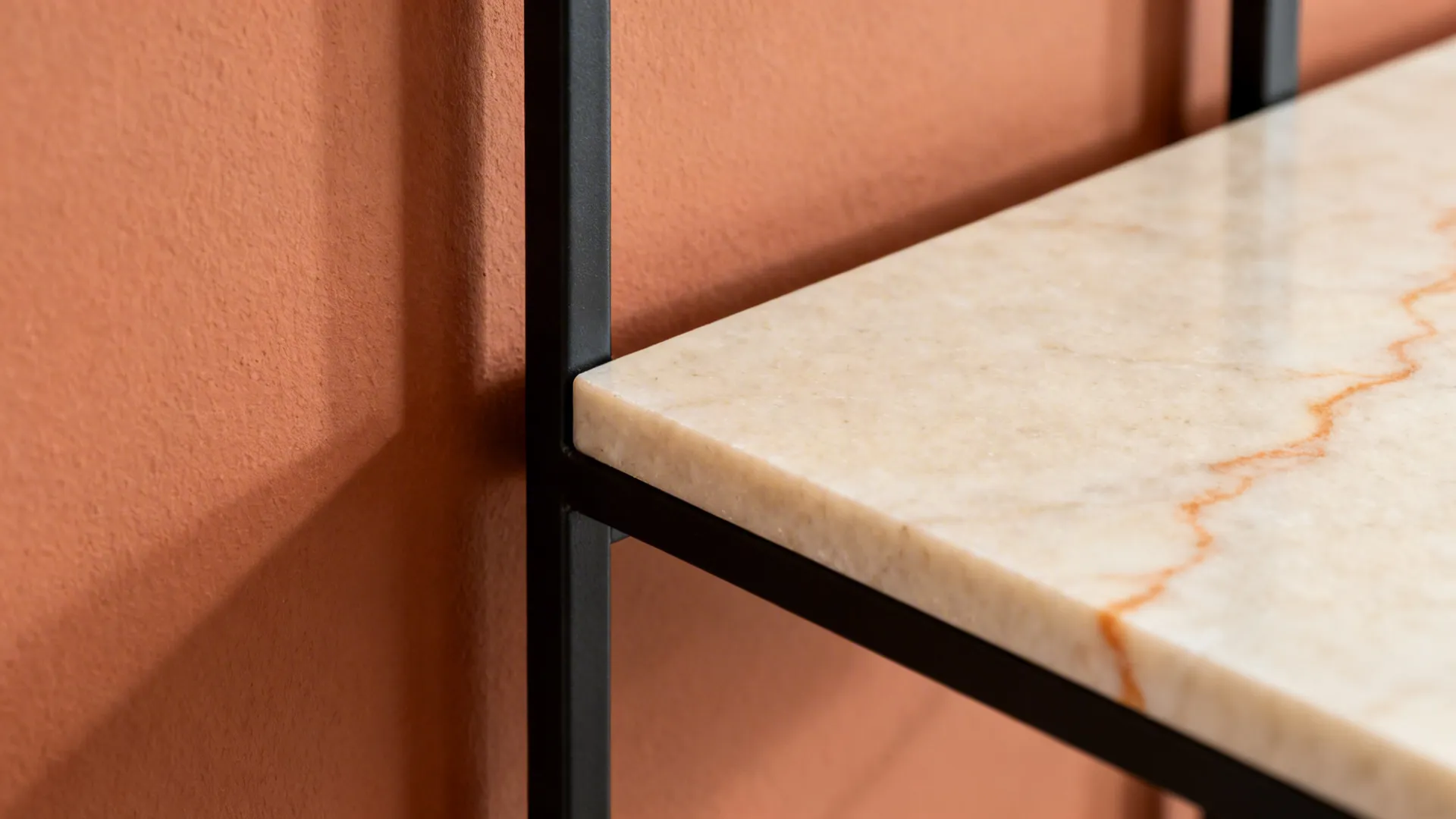 Modern Mediterranean: Terracotta with Stone and Black Metal